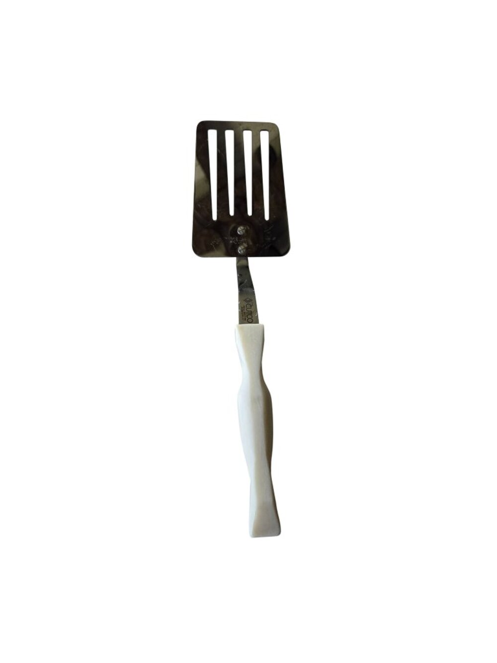 CUTCO Model 1716 Spatula Slotted Turner Flipper Pearl White Handle 12" USA